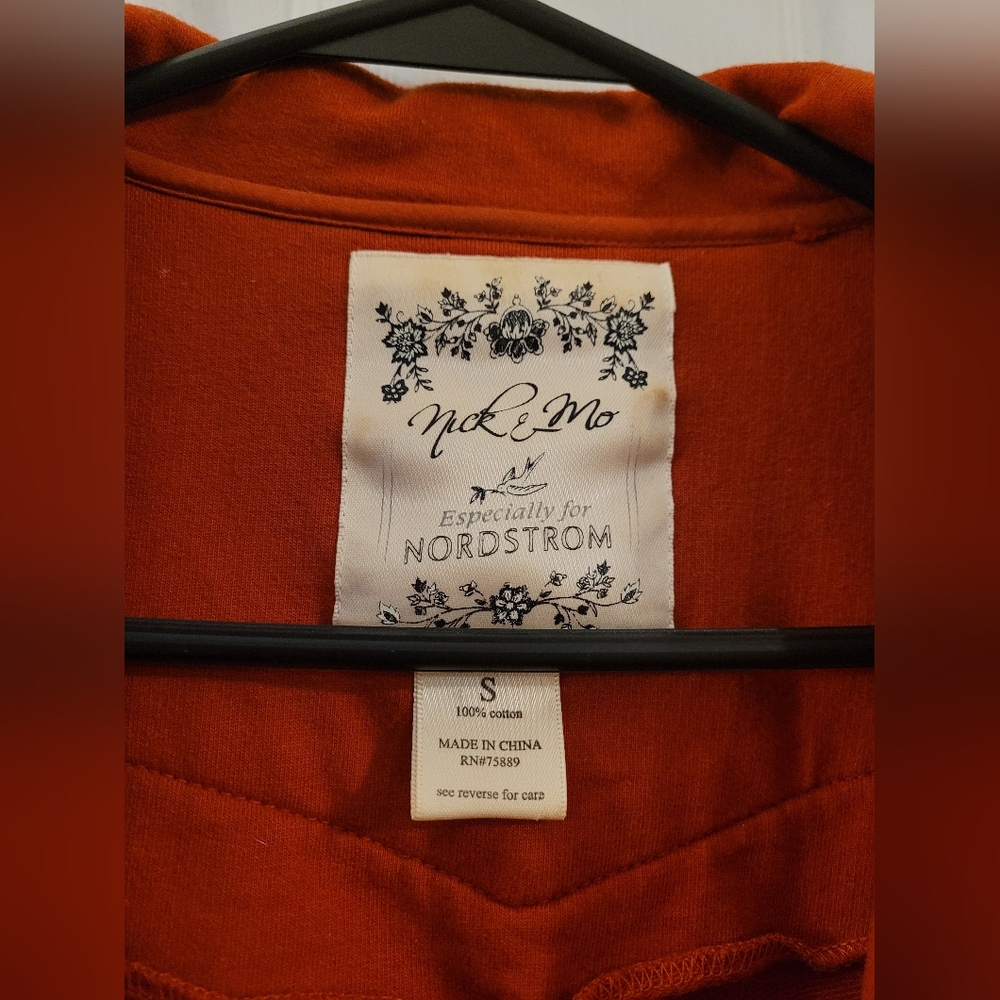 Nick and Mo Orange Ruffle Collar Jacket - Picture 2 of 3